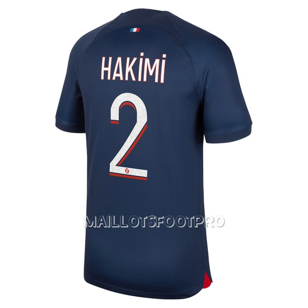 Maillot Paris Saint-Germain Hakimi 2 Homme Domicile 2023-24