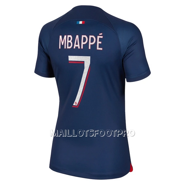 Maillot Paris Saint-Germain Mbappé 7 Femme Domicile 2023-24