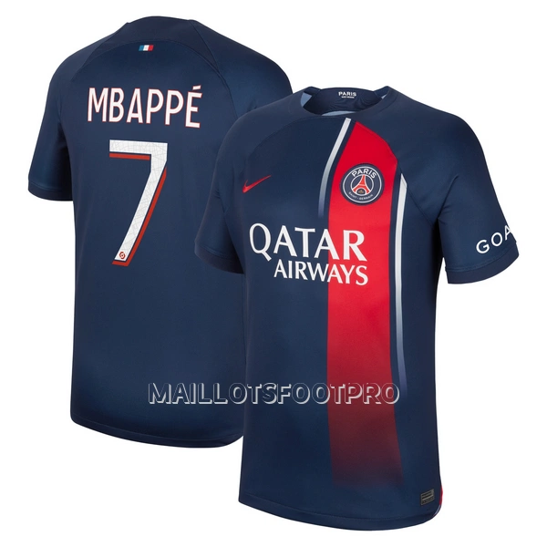 Maillot Paris Saint-Germain Mbappé 7 Homme Domicile 2023-24