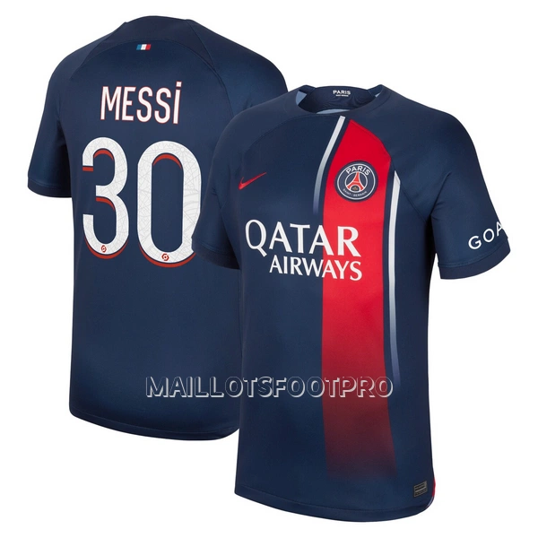 Maillot Paris Saint-Germain Messi 30 Homme Domicile 2023-24