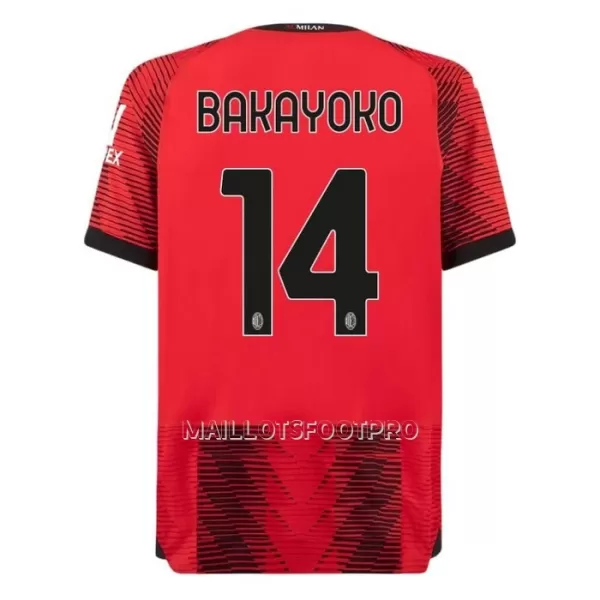 Maillot AC Milan Bakayoko 14 Homme Domicile 2023-24