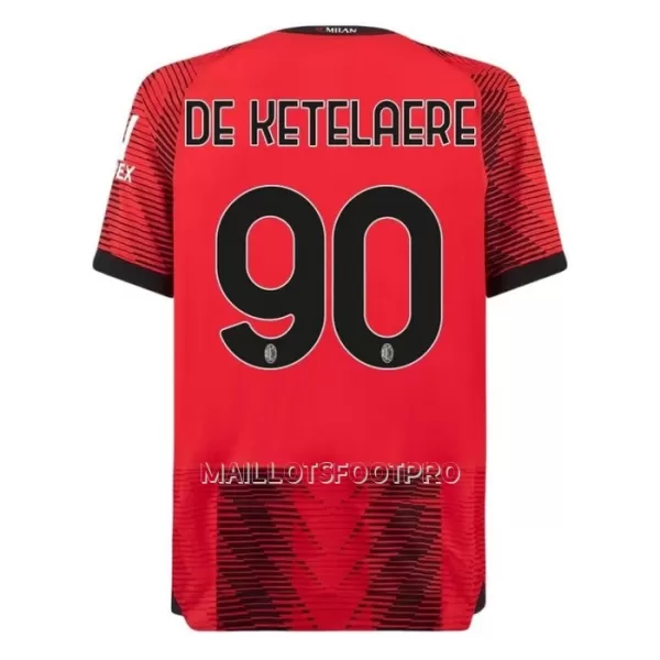 Maillot AC Milan De Ketelaere 90 Homme Domicile 2023-24