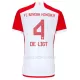 Maillot FC Bayern Munich De Ligt 4 Enfant Domicile 2023-24