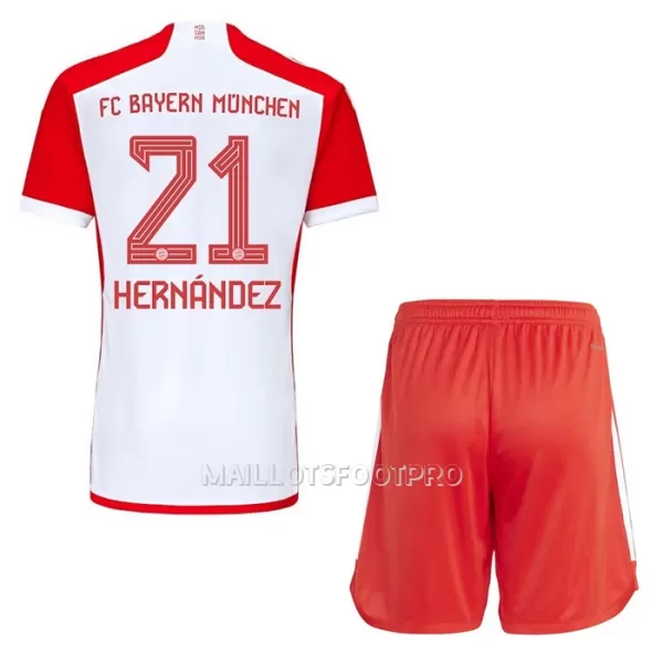 Maillot FC Bayern Munich Lucas Hernandez 21 Enfant Domicile 2023-24