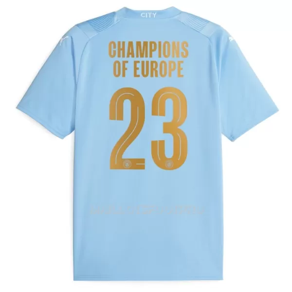 Maillot Manchester City Champions of Europe Enfant Domicile 2023-24