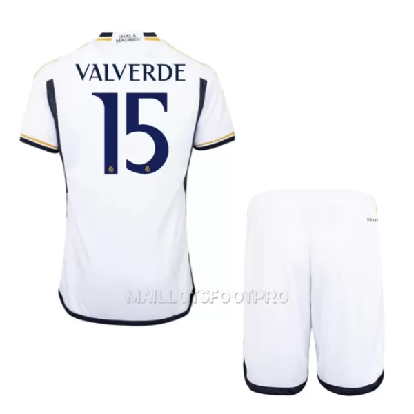 Maillot Real Madrid Valverde 15 Enfant Domicile 2023-24