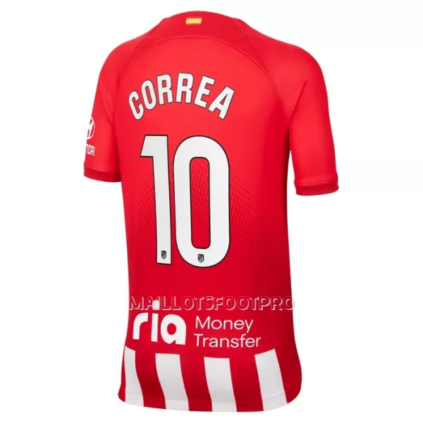 Maillot Atlético Madrid Correa 10 Enfant Domicile 2023-24