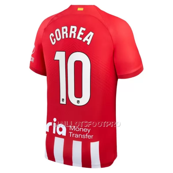 Maillot Atlético Madrid Correa 10 Homme Domicile 2023-24