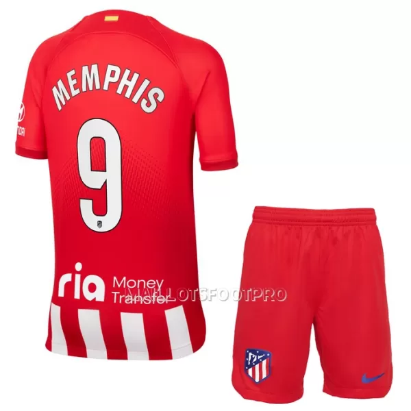 Maillot Atlético Madrid Memphis 9 Enfant Domicile 2023-24