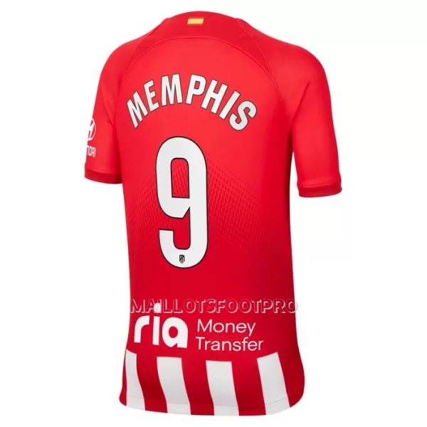 Maillot Atlético Madrid Memphis 9 Enfant Domicile 2023-24