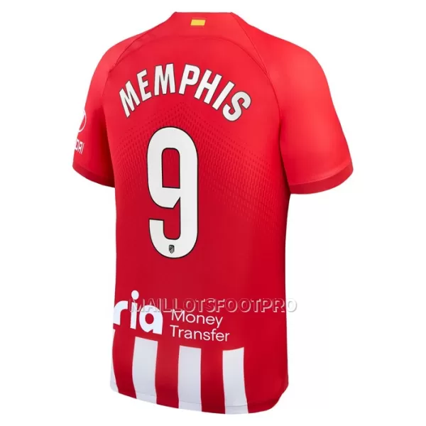 Maillot Atlético Madrid Memphis 9 Homme Domicile 2023-24