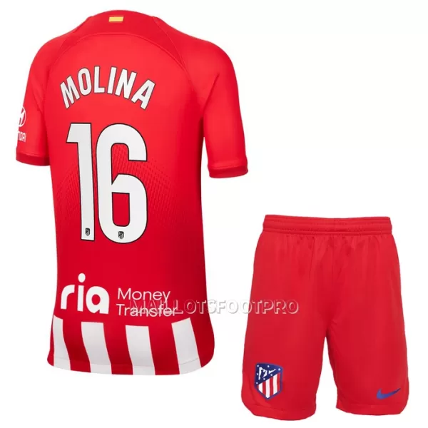 Maillot Atlético Madrid Molina 16 Enfant Domicile 2023-24