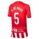 Maillot Atlético Madrid R. De Paul 5 Enfant Domicile 2023-24