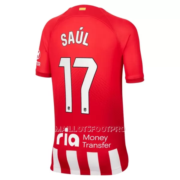 Maillot Atlético Madrid Saul 17 Enfant Domicile 2023-24