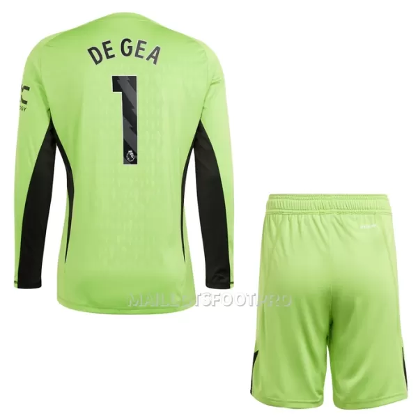 Maillot Gardien Manchester United De Gea 1 Enfant Domicile 2023-24 Manches Longues