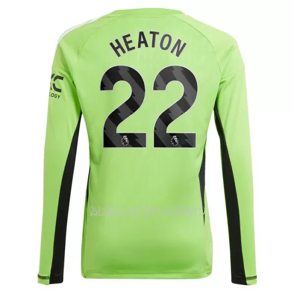 Maillot Gardien Manchester United Heaton 22 Homme Domicile 2023-24 Manches Longues