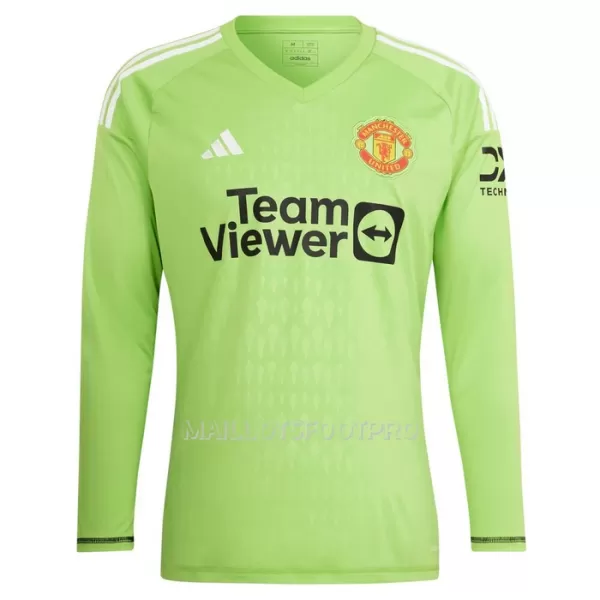 Maillot Gardien Manchester United Homme Domicile 2023-24 Manches Longues