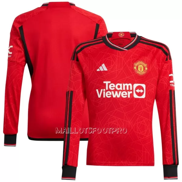 Maillot Manches Longues Manchester United Homme Domicile 2023-24