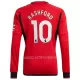 Maillot Manches Longues Manchester United Rashford 10 Homme Domicile 2023-24