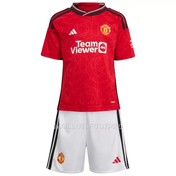 Maillot Manchester United Bruno Fernandes 8 Enfant Domicile 2023-24