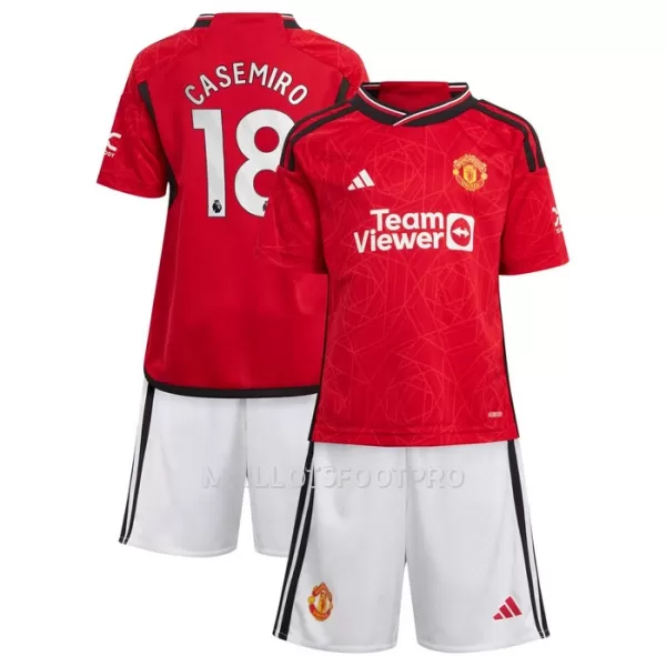 Maillot Manchester United Casemiro 18 Enfant Domicile 2023-24