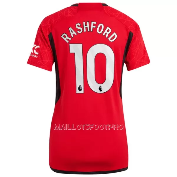 Maillot Manchester United Rashford 10 Femme Domicile 2023-24