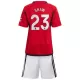 Maillot Manchester United Shaw 23 Enfant Domicile 2023-24