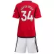 Maillot Manchester United Van De Beek 34 Enfant Domicile 2023-24