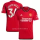 Maillot Manchester United Van De Beek 34 Homme Domicile 2023-24