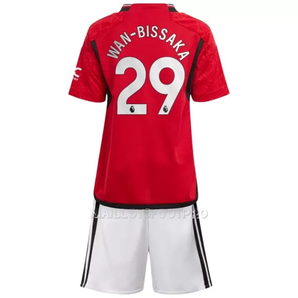 Maillot Manchester United Wan-Bissaka 29 Enfant Domicile 2023-24