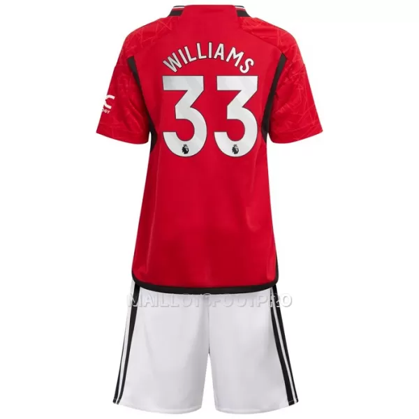 Maillot Manchester United Williams 33 Enfant Domicile 2023-24