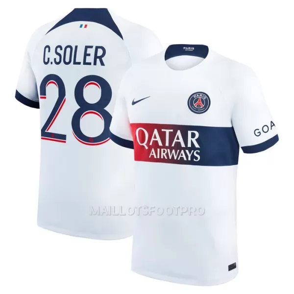 Maillot Paris Saint-Germain C. Soler 28 Homme Extérieur 2023-24