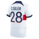 Maillot Paris Saint-Germain C. Soler 28 Homme Extérieur 2023-24