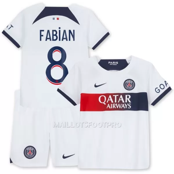 Maillot Paris Saint-Germain Fabian 8 Enfant Extérieur 2023-24