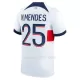 Maillot Paris Saint-Germain N.Mendes 25 Homme Extérieur 2023-24