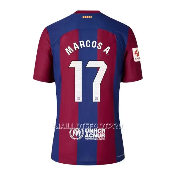 Maillot FC Barcelone Marcos A. 17 Enfant Domicile 2023-24