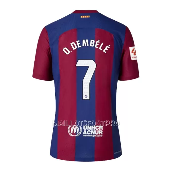 Maillot FC Barcelone O. Dembele 7 Enfant Domicile 2023-24