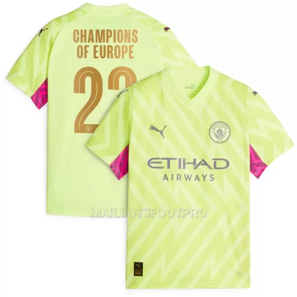 Maillot Gardien Manchester City Champions of Europe Homme Third 2023-24