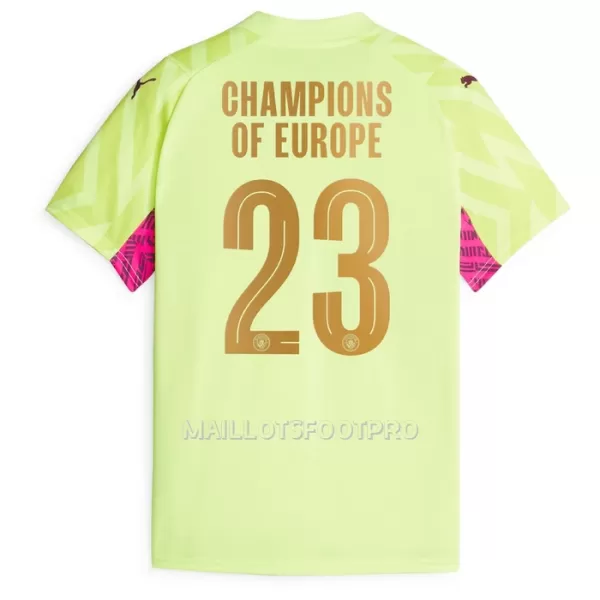 Maillot Gardien Manchester City Champions of Europe Homme Third 2023-24