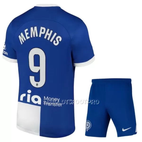 Maillot Atlético Madrid Memphis 9 Enfant Extérieur 2023-24