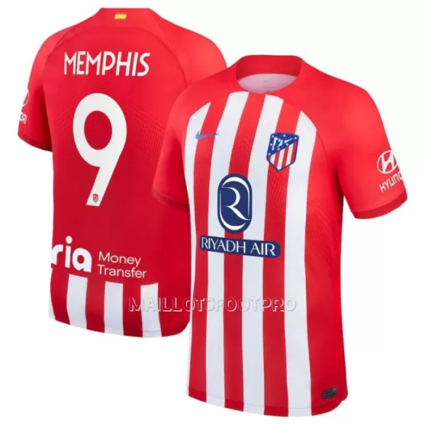 Maillot Atlético Madrid Memphis 9 Homme Domicile 2023-24