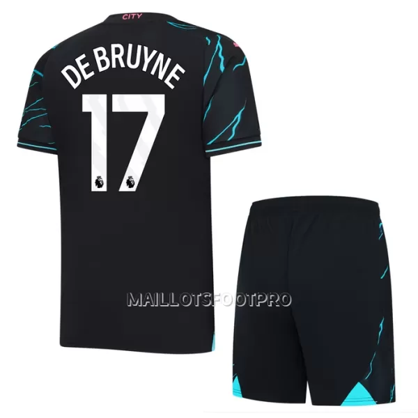 Maillot Manchester City De Bruyne 17 Enfant Third 2023-24