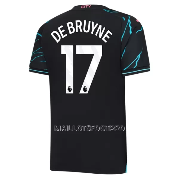 Maillot Manchester City De Bruyne 17 Enfant Third 2023-24