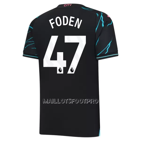 Maillot Manchester City Foden 47 Enfant Third 2023-24