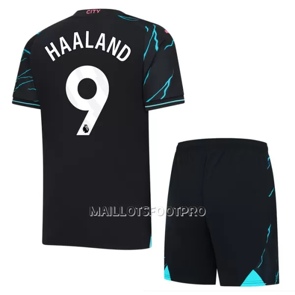 Maillot Manchester City Haaland 9 Enfant Third 2023-24