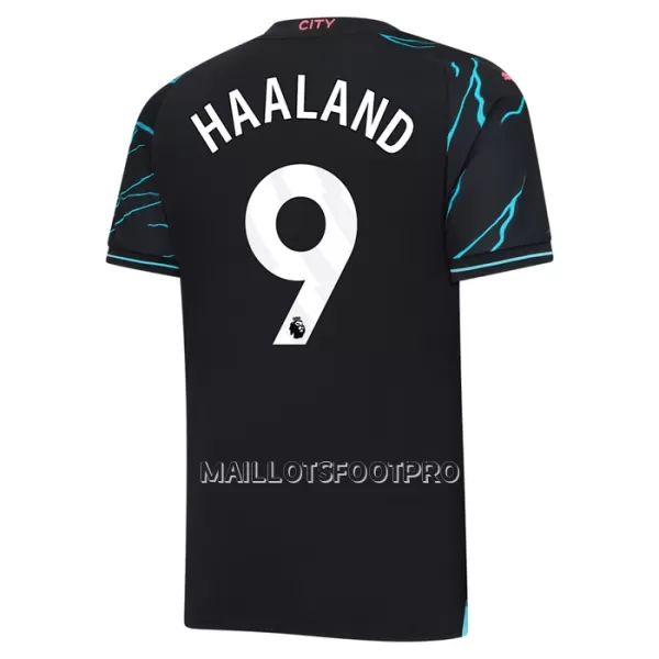 Maillot Manchester City Haaland 9 Enfant Third 2023-24