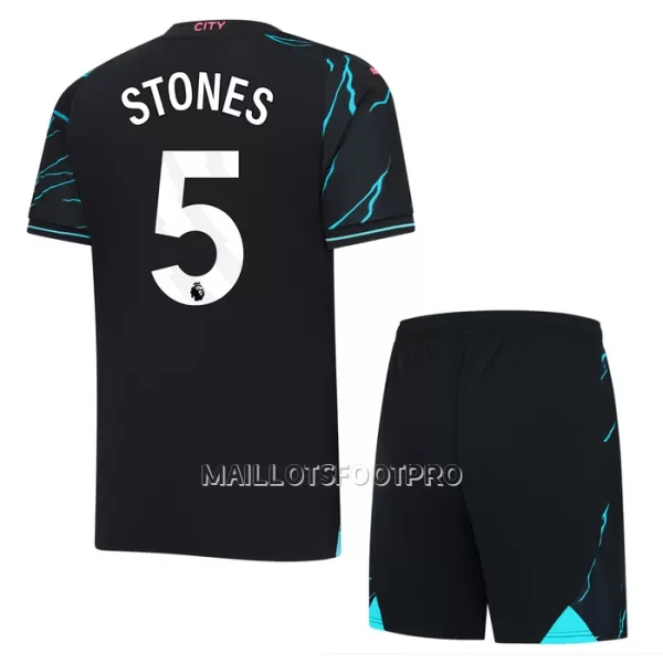 Maillot Manchester City Stones 5 Enfant Third 2023-24