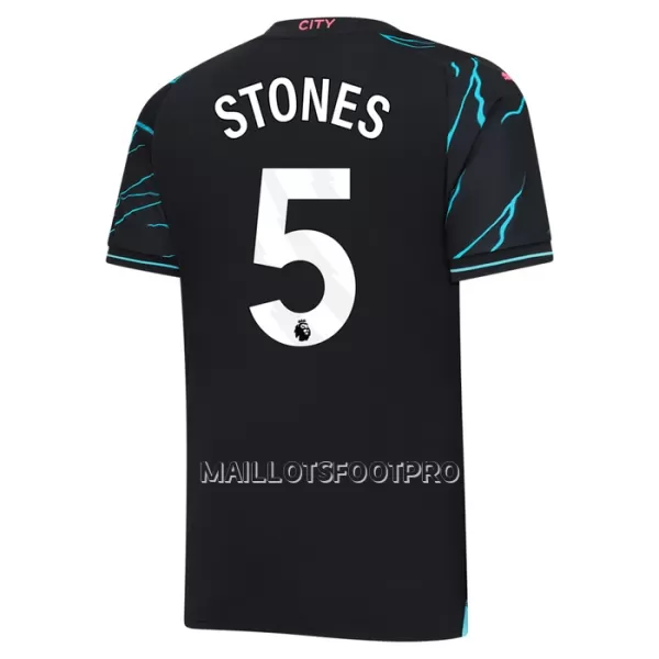 Maillot Manchester City Stones 5 Enfant Third 2023-24