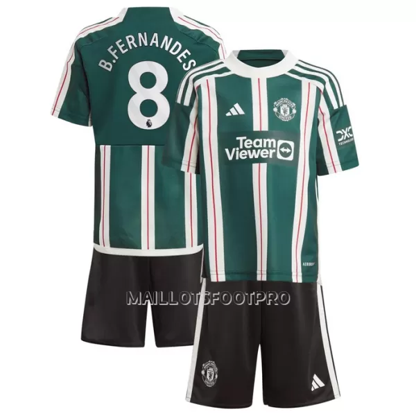 Maillot Manchester United Bruno Fernandes 8 Enfant Extérieur 2023-24