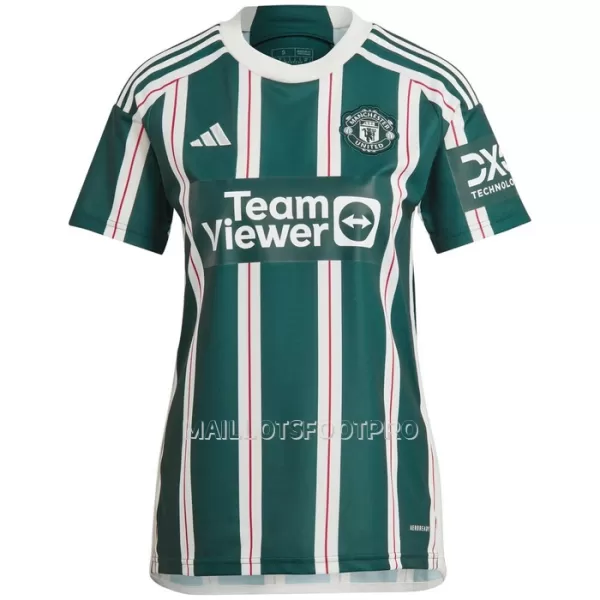 Maillot Manchester United Bruno Fernandes 8 Femme Extérieur 2023-24